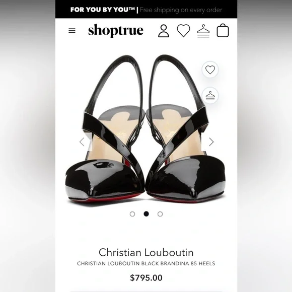 Christian Louboutin “Brandina 85 Patent” in Black. Size 37. NEVER WORN! - Picture 8 of 9